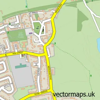 Street map sample of Cornforth, Durham