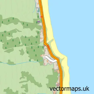 Street map sample of Corrie, Ayrshire and Arran