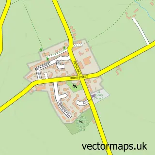 Street map sample of Cotehill, Cumbria