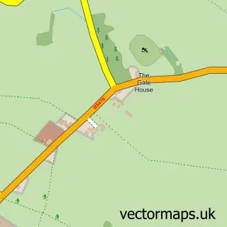 Street map sample of Coton, Shropshire