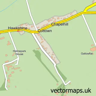 Street map sample of Cottown, Perth and Kinross