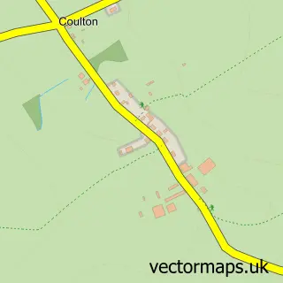 Street map sample of Coulton, North Yorkshire
