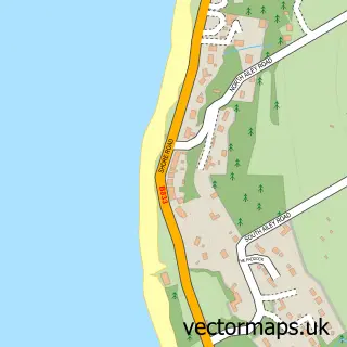 Street map sample of Cove, Dunbartonshire