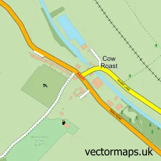 Street map sample of Cow Roast, Hertfordshire