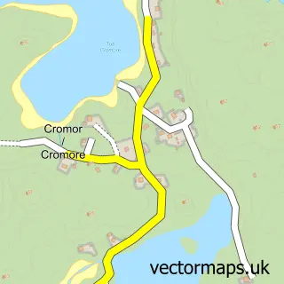 Street map sample of Crò Mòr, Western Isles