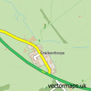 Street map sample of Crackenthorpe, Cumbria