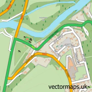 Street map sample of Craigellachie, Banffshire