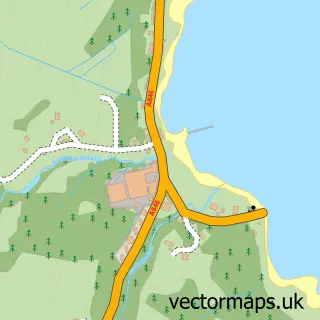 Street map sample of Craighouse, Argyll and Bute
