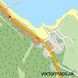 Street map sample of Craignure, Argyll and Bute