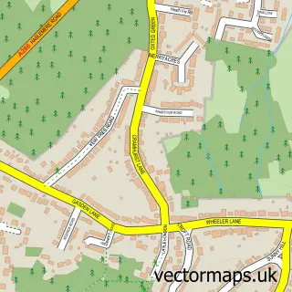 Street map sample of Cramhurst, Surrey