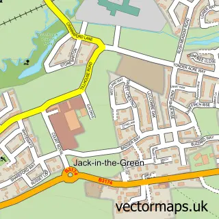 Street map sample of Cranbrook, Devon