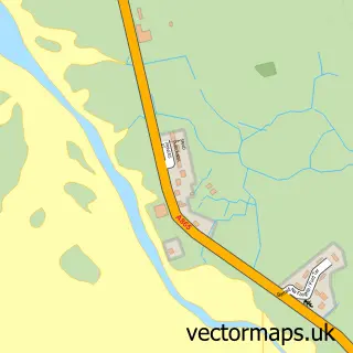 Street map sample of Creag Ghoraidh, Western Isles