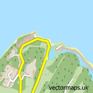 Street map sample of Crinan, Argyll and Bute