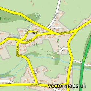 Street map sample of Crockerton, Wiltshire