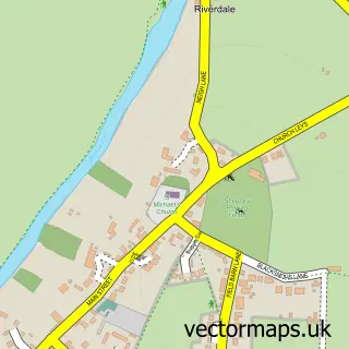 Street map sample of Cropthorne, Worcestershire
