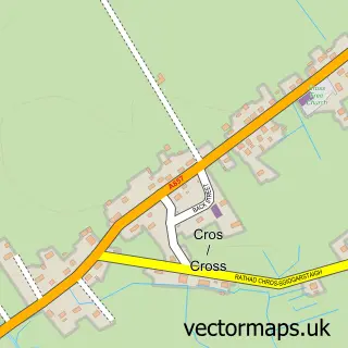 Street map sample of Cros, Western Isles
