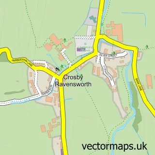 Street map sample of Crosby Ravensworth, Cumbria