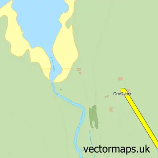 Street map sample of Crosskirk, Caithness