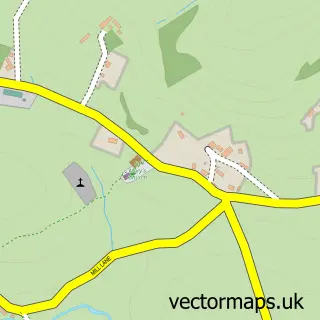 Street map sample of Crosthwaite, Cumbria