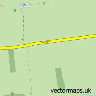 Street map sample of Crostwight, Norfolk