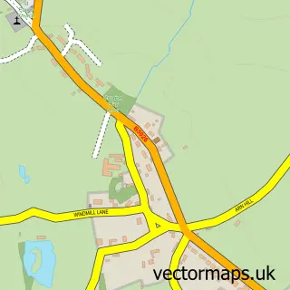 Street map sample of Croxton, Staffordshire