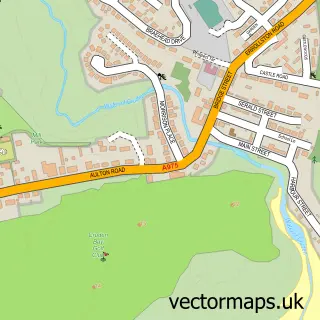 Street map sample of Cruden Bay, Aberdeenshire