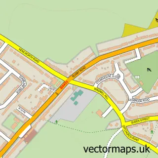 Street map sample of Cubbington, Warwickshire