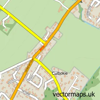 Street map sample of Culbokie, Ross and Cromarty