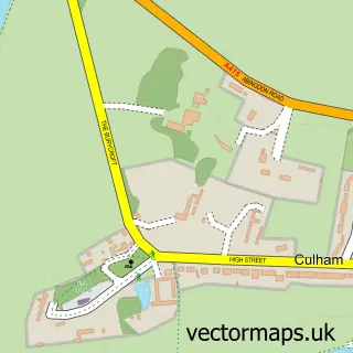 Street map sample of Culham, Oxfordshire