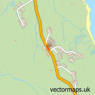 Street map sample of Cullivoe, Shetland