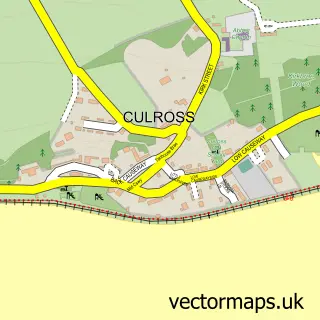 Street map sample of Culross, Fife