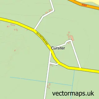 Street map sample of Cursiter, Orkney