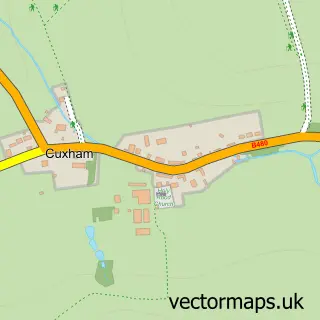 Street map sample of Cuxham, Oxfordshire