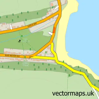 Street map sample of Dale, Dyfed