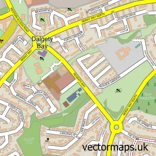 Street map sample of Dalgety Bay, Fife
