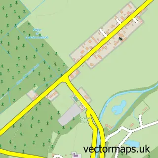 Street map sample of Dallas, Moray