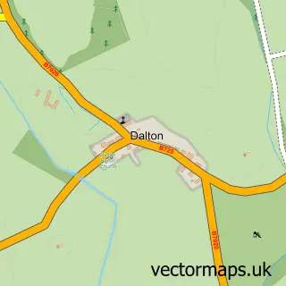 Street map sample of Dalton, Dumfries