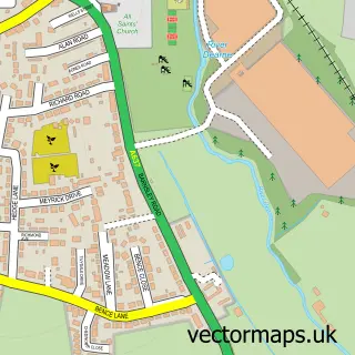 Street map sample of Darton, South Yorkshire