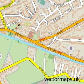 Street map sample of Deeping St James, Lincolnshire