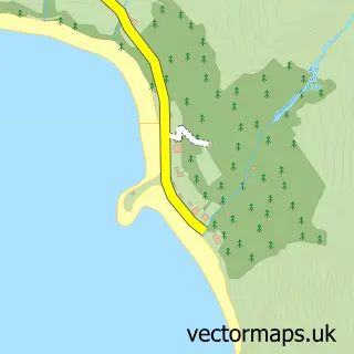 Street map sample of Diabaig, Ross and Cromarty