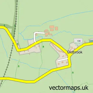 Street map sample of Didbrook, Gloucestershire