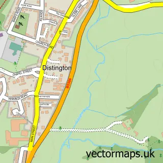 Street map sample of Distington, Cumbria