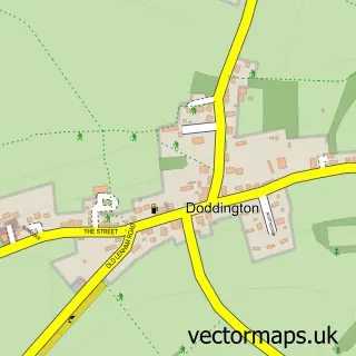 Street map sample of Doddington, Kent