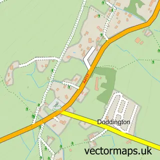Street map sample of Doddington, Shropshire