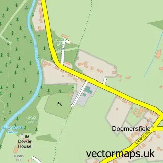 Street map sample of Dogmersfield, Hampshire