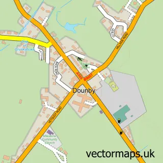 Street map sample of Dounby, Orkney