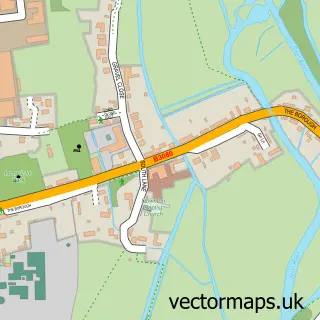 Street map sample of Downton, Wiltshire