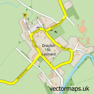 Street map sample of Drayton St Leonard, Oxfordshire