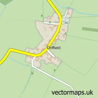 Street map sample of Driffield, Gloucestershire