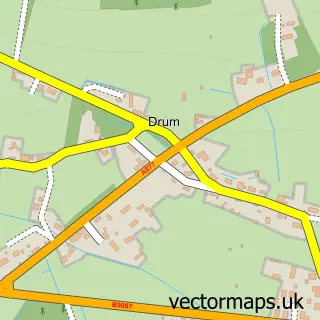 Street map sample of Drum, Perth and Kinross